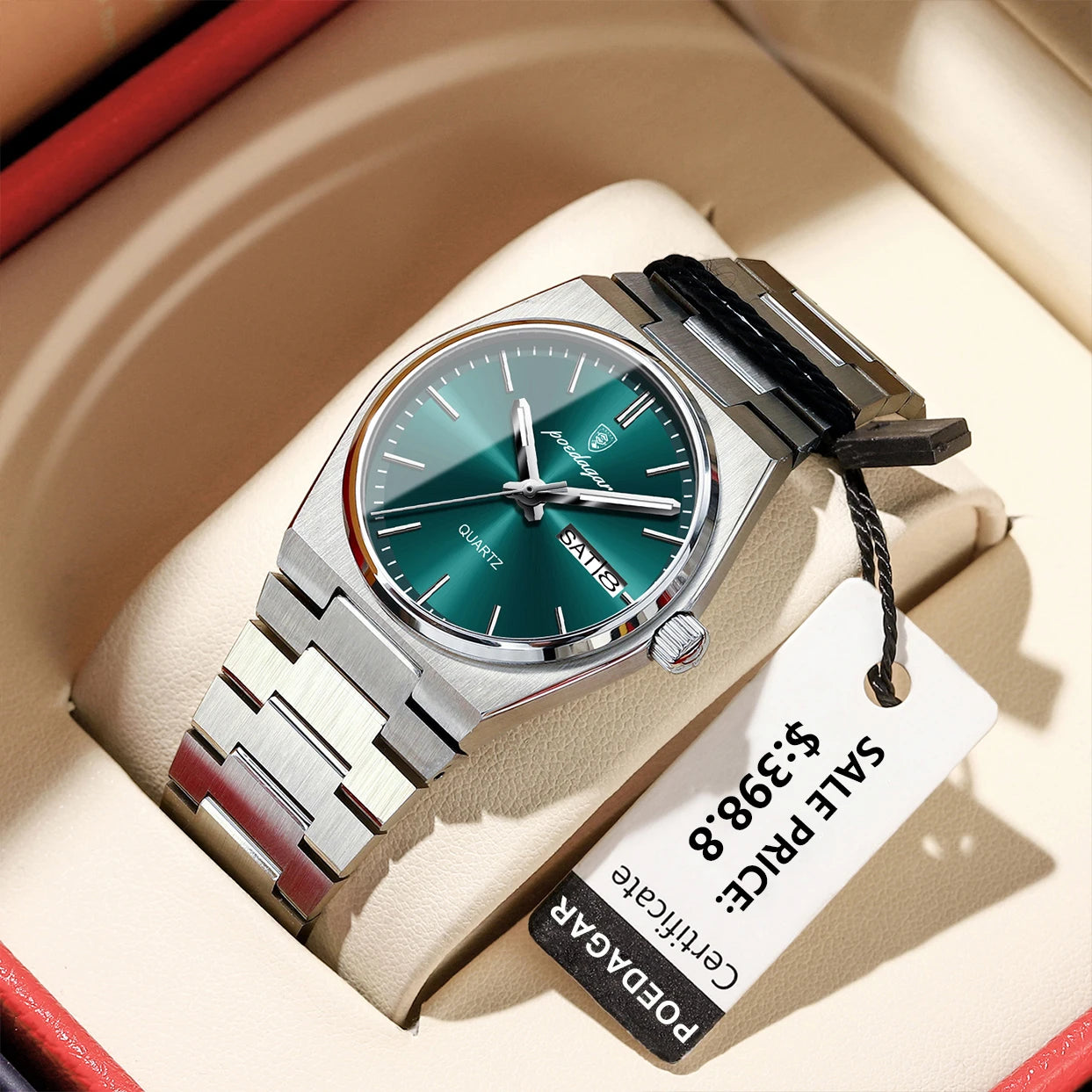 POEDAGAR Reloj Mujer Elegante Impermeable