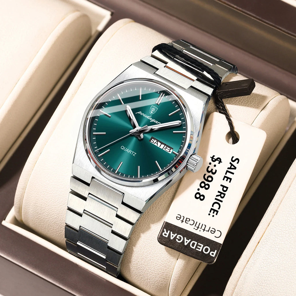 POEDAGAR Reloj Mujer Elegante Impermeable