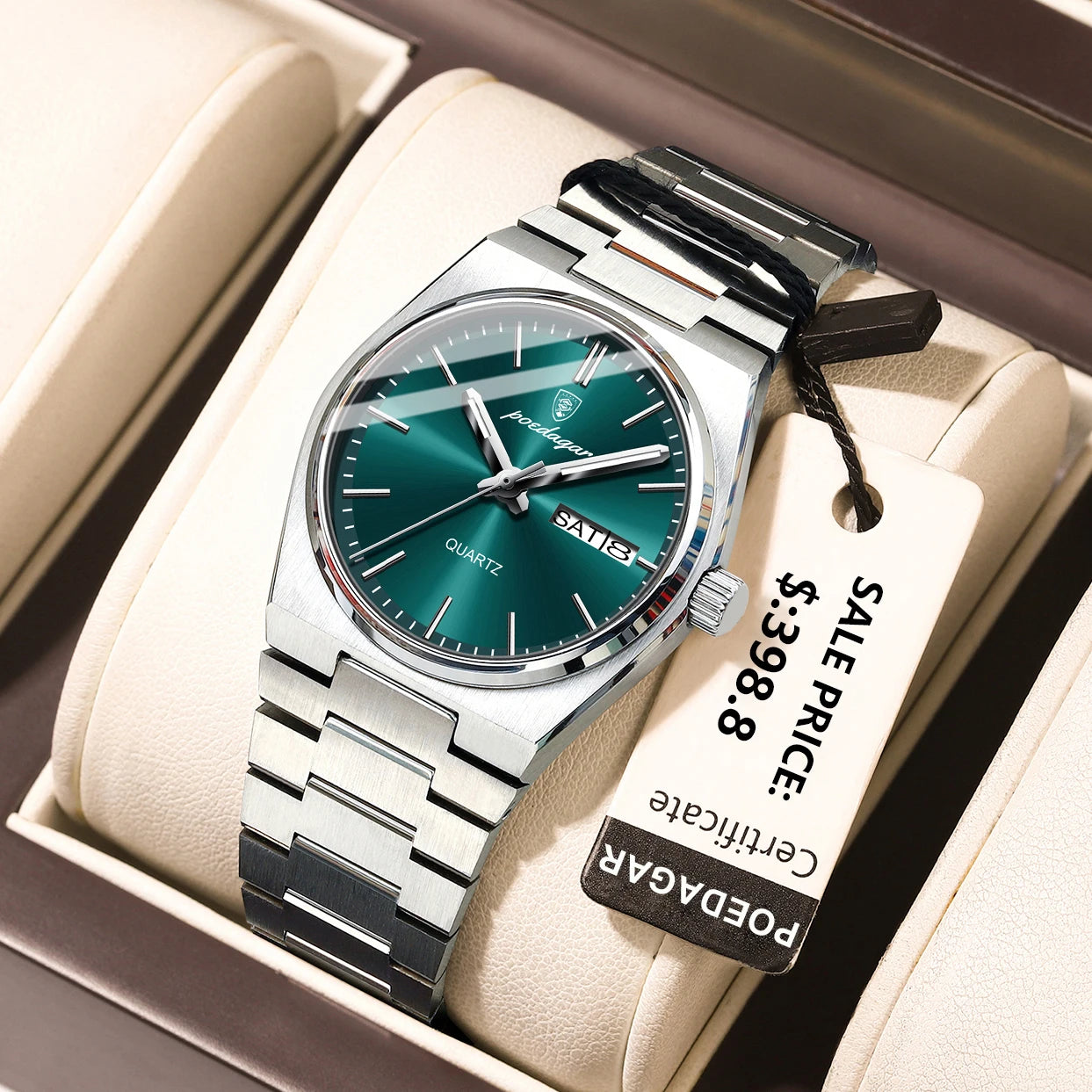 POEDAGAR Reloj Mujer Elegante Impermeable