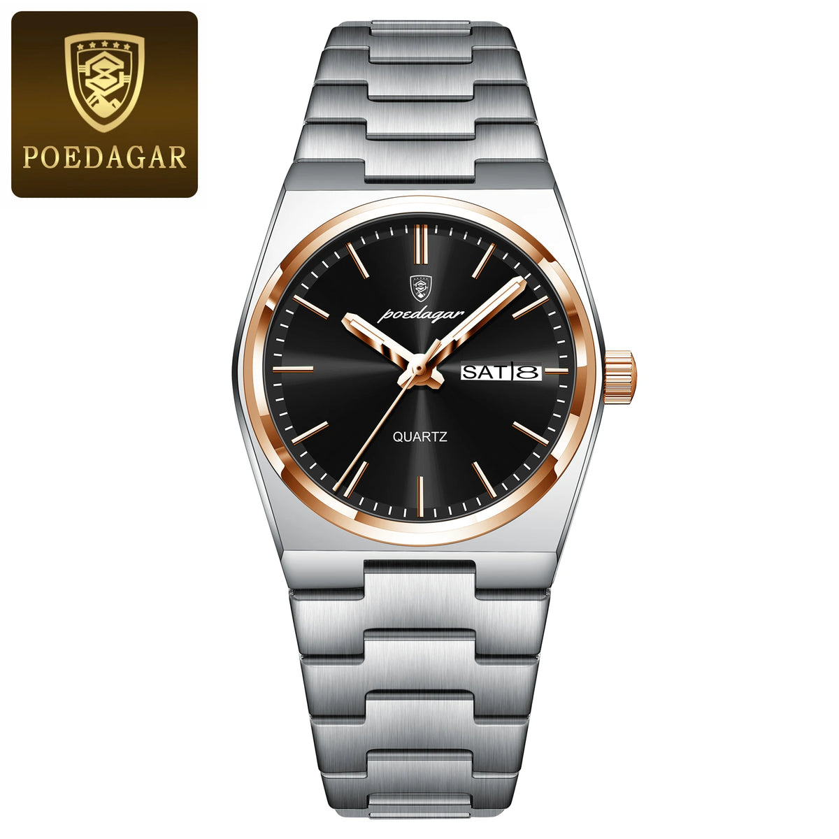 POEDAGAR Reloj Mujer Elegante Impermeable