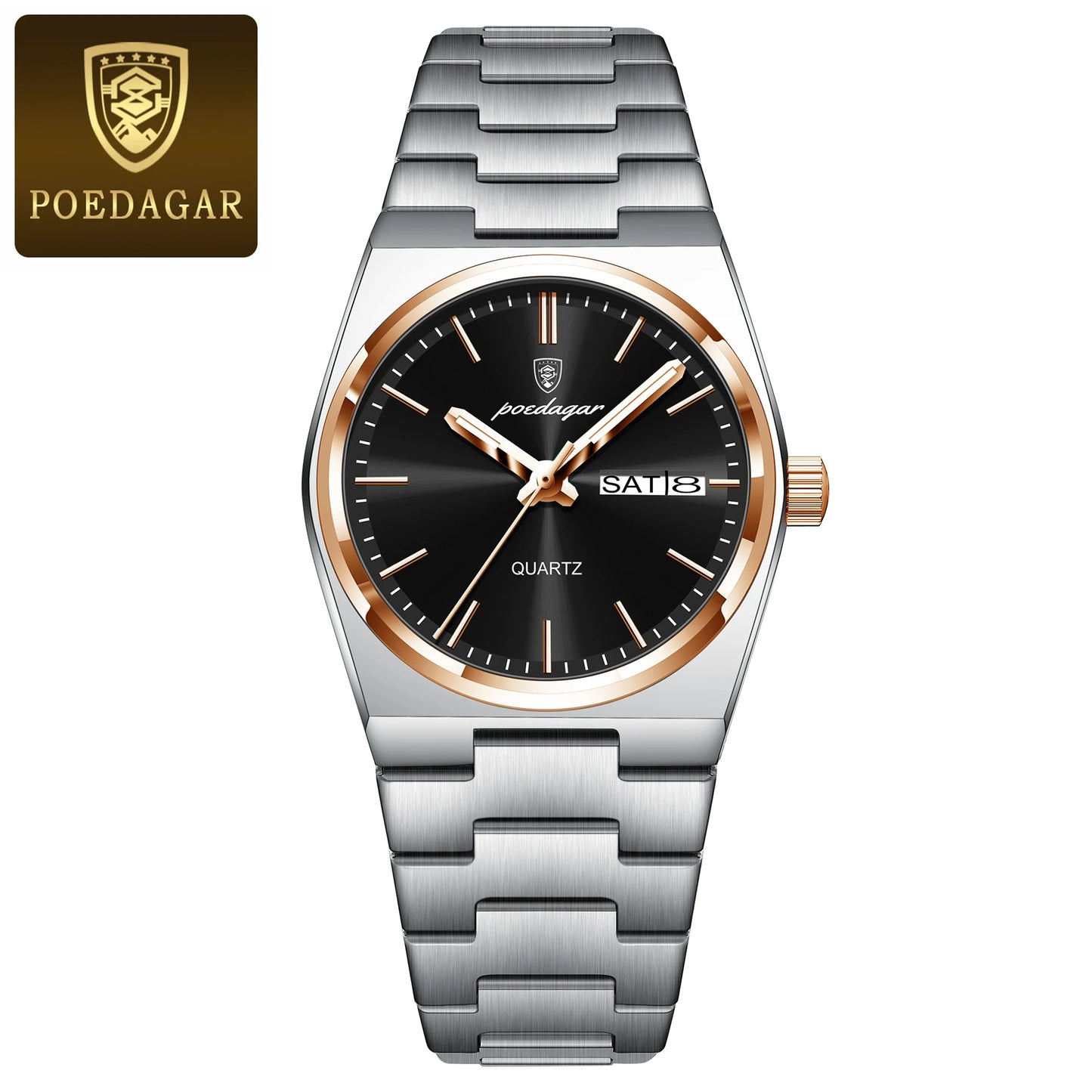 POEDAGAR Reloj Mujer Elegante Impermeable