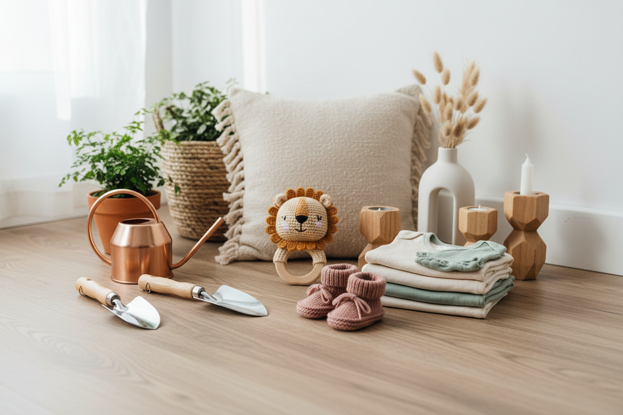 J'ai besoin d'une image qui illustre que le store vend des produits pour les bébés , maison et jardin 